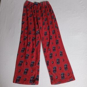 Unk Red And Black Portland Trailblazers Pajama Pants Sz Sm